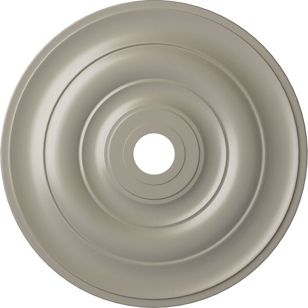 Ekena Millwork Jefferson Ceiling Medallion (Fits Canopies up to 5"), 26 1/2"OD x 3 5/8"ID x 1 1/2"P, Pearl White CM26JEPWS - main